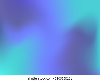 Fondo holográfico. Malla suave y brillante con un patrón futurista borroso. Vector de publicidad de moda. Gradiente de espectro holográfico intenso para productos de impresión, cubiertas.