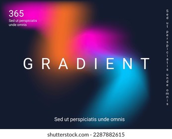 Holographic background. Bright, smooth mesh with a blurry futuristic pattern. Trendy advertising vector. Intense holographic spectrum gradient for printing products, covers.