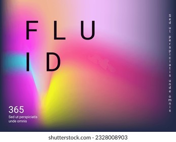 Holographic background. Bright, smooth mesh with a blurry futuristic pattern. Trendy advertising vector. Intense holographic spectrum gradient for printing products, covers.