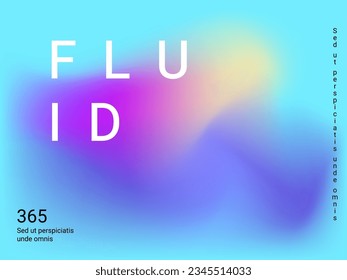 Holographic background. Bright, smooth mesh with a blurry futuristic pattern. Trendy advertising vector. Intense holographic spectrum gradient for printing products, covers.