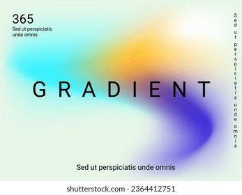 Holographic background. Bright, smooth mesh with a blurry futuristic pattern. Trendy advertising vector. Intense holographic spectrum gradient for printing products, covers.