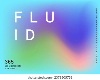 Holographic background. Bright, smooth mesh with a blurry futuristic pattern. Trendy advertising vector. Intense holographic spectrum gradient for printing products, covers.
