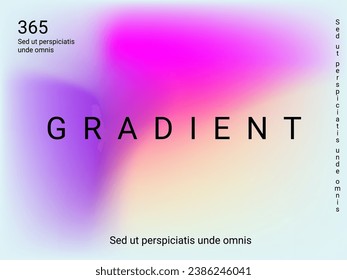 Holographic background. Bright, smooth mesh with a blurry futuristic pattern. Trendy advertising vector. Intense holographic spectrum gradient for printing products, covers.