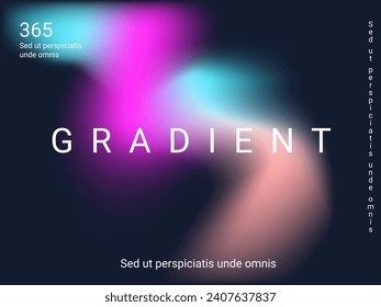 Holographic background. Bright, smooth mesh with a blurry futuristic pattern. Trendy advertising vector. Intense holographic spectrum gradient for printing products, covers.