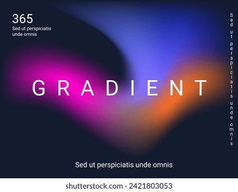 Holographic background. Bright, smooth mesh with a blurry futuristic pattern. Trendy advertising vector. Intense holographic spectrum gradient for printing products, covers.