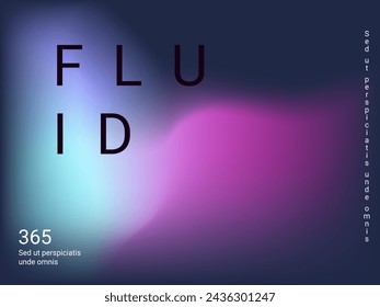 Fondo holográfico. Malla brillante y lisa con un patrón futurista borroso. Vector de publicidad de moda. Gradiente de espectro holográfico intenso para productos de impresión, cubiertas.