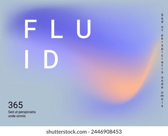 Fondo holográfico. Malla brillante y lisa con un patrón futurista borroso. Vector de publicidad de moda. Gradiente de espectro holográfico intenso para productos de impresión, cubiertas.