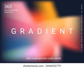 Holographic background. Bright, smooth mesh with a blurry futuristic pattern. Trendy advertising vector. Intense holographic spectrum gradient for printing products, covers.