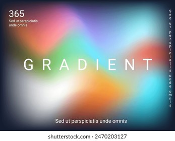 Holographic background. Bright, smooth mesh with a blurry futuristic pattern. Trendy advertising vector. Intense holographic spectrum gradient for printing products, covers.