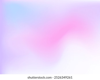 Fondo holográfico. Malla brillante y suave con un patrón futurista borroso. Vector publicitario de moda. Intenso gradiente de espectro holográfico para productos de impresión, cubiertas.