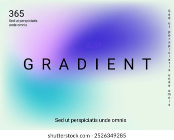 Holographic background. Bright, smooth mesh with a blurry futuristic pattern. Trendy advertising vector. Intense holographic spectrum gradient for printing products, covers.