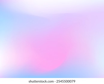 Fondo holográfico. Malla brillante y suave con un patrón futurista borroso. Vector publicitario de moda. Intenso gradiente de espectro holográfico para productos de impresión, cubiertas.