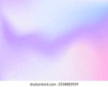 Holographic background. Bright, smooth mesh with a blurry futuristic pattern. Trendy advertising vector. Intense holographic spectrum gradient for printing products, covers.