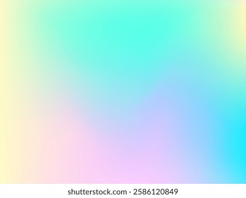 Holographic background. Bright, smooth mesh with a blurry futuristic pattern. Trendy advertising vector. Intense holographic spectrum gradient for printing products, covers.