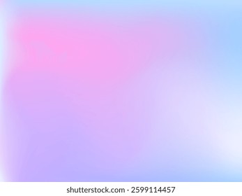 Holographic background. Bright, smooth mesh with a blurry futuristic pattern. Trendy advertising vector. Intense holographic spectrum gradient for printing products, covers.