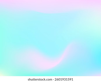 Holographic background. Bright, smooth mesh with a blurry futuristic pattern. Trendy advertising vector. Intense holographic spectrum gradient for printing products, covers.