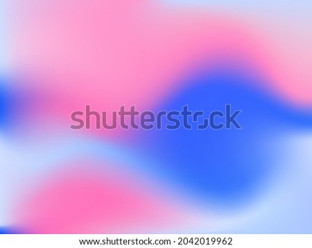 Holographic background. Bright smooth mesh blurred futuristic pattern in pink, blue, green colors. Fashionable ad vector. Intensive gradient of holographic spectrum for printed products, covers. 