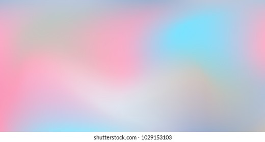 Holographic background. Colorful rainbow gradient.   Creative neon template for banner.   Easily editable soft colored vector illustration.  Bright print.