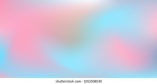 Holographic background. Colorful rainbow gradient.   Smooth blend banner template.  Easily editable soft colored vector illustration.  Bright print.
