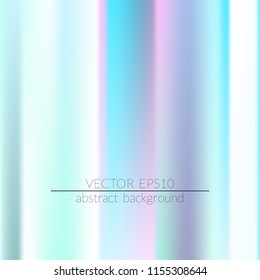 Holographic background. Colorful rainbow gradient.  Trendy creative vector.  Easily editable soft colored vector illustration. Bright print.
