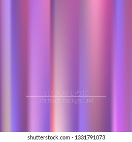 Holographic background. Colorful rainbow gradient.  Trendy creative vector.  Easily editable soft colored vector illustration. Bright print.