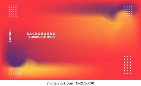 Holographic background design vector abstrack