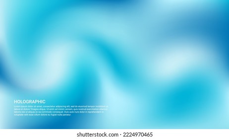 holographic background design in white and light blue