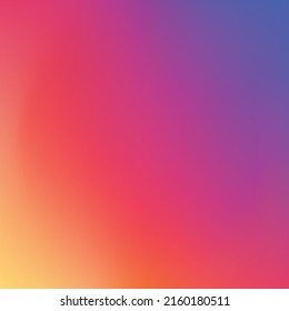 Gradiente de fondo holográfico. Naranja, rojo, morado. Diseño de la ilustración del vector EPS 10.