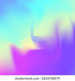 Holographic Background. Graphic Card. Metalic Light. Metal Minimalist Template. Iridescent Gradient. Hologram Texture. Blur Poster. Blue Soft Texture. Purple Holographic Background