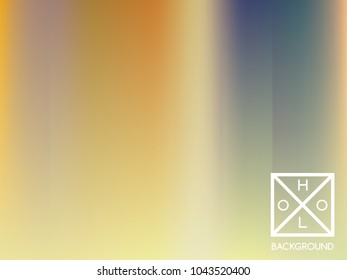 Holographic background. Holo iridescent cover. Abstract soft pastel colors backdrop. Minimal creative vector gradient.  Mesh holographic foil.  Creative neon template for banner. 