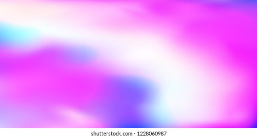 Holographic background. Holo purple cover. Abstract soft pastel colors backdrop. Trendy creative vector cosmic gradient. Mesh holographic foil. Creative neon template for banner. Vibrant print.