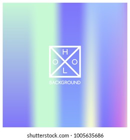 Holographic background. Holo sparkly cover. Iridescent gradient. Abstract soft pastel colors backdrop. Trendy creative vector. Mesh holographic foil. Creative neon template for banner. Vibrant print.
