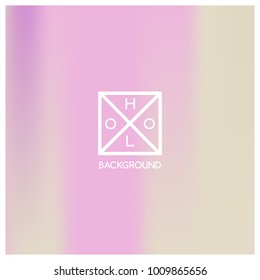 Holographic background. Holo sparkly cover. Iridescent gradient. Abstract soft pastel colors backdrop. Trendy creative vector. Mesh holographic foil. Creative neon template for banner. Vibrant print.