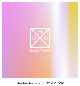 Holographic background. Holo sparkly cover. Iridescent gradient. Abstract soft pastel colors backdrop. Trendy creative vector. Mesh holographic foil. Creative neon template for banner. Vibrant print.