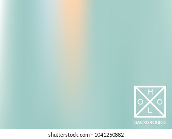 Holographic background. Holo sparkly cover. Abstract soft pastel colors backdrop. Trendy creative vector cosmic gradient.  Pastel holographic foil.  Vintage neon template for banner. 
