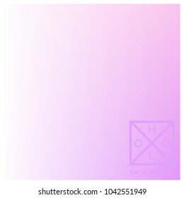 Holographic background. Holo sparkly cover. Iridescent gradient. Abstract soft pastel colors backdrop. Trendy creative vector. Mesh holographic foil. Creative neon template for banner. Vibrant print.