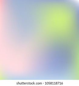 Holographic background. Holo sparkly cover. Abstract soft pastel colors backdrop. Trendy creative vector cosmic gradient. Mesh holographic foil. Creative neon template for banner. Vibrant print.