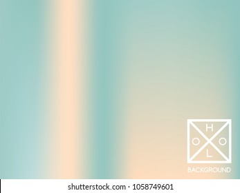 Holographic background. Holo sparkly cover. Abstract soft pastel colors backdrop. Trendy creative vector cosmic gradient.  Mesh holographic foil.  Creative neon template for banner. 