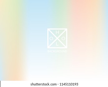 Holographic background. Holo sparkly cover. Abstract soft pastel colors backdrop. Trendy creative vector cosmic gradient. Mesh holographic foil. Creative neon template for banner. Vibrant print.