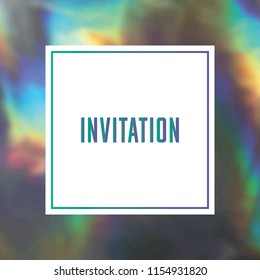 Holographic background. Holo sparkly cover. Abstract soft pastel colors backdrop. Trendy creative vector cosmic gradient. Mesh holographic foil. Creative neon template for banner. Vibrant print.
