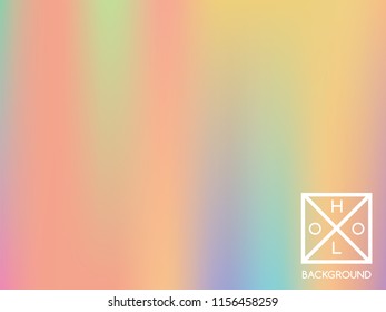Holographic background. Holo sparkly cover. Abstract soft pastel colors backdrop. Trendy creative vector cosmic gradient. Mesh holographic foil. Creative neon template for banner. Vibrant print.