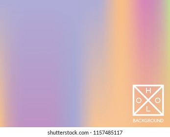 Holographic background. Holo sparkly cover. Abstract soft pastel colors backdrop. Trendy creative vector cosmic gradient. Mesh holographic foil. Creative neon template for banner. Vibrant print.