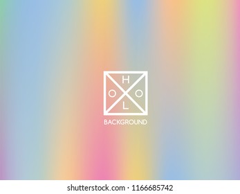 Holographic background. Holo sparkly cover. Abstract soft pastel colors backdrop. Trendy creative vector cosmic gradient. Mesh holographic foil. Creative neon template for banner. Vibrant print.