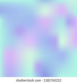 Holographic background. Holo sparkly cover. Abstract soft pastel colors backdrop.