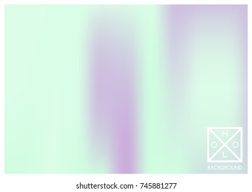 Holographic background. Holo sparkly cover. Abstract soft pastel colors backdrop. Trendy creative vector cosmic gradient. Mesh holographic foil. Creative neon template for banner. Vibrant print.
