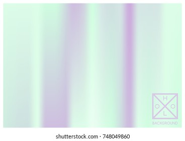 Holographic background. Holo sparkly cover. Abstract soft pastel colors backdrop. Trendy creative vector cosmic gradient. Mesh holographic foil. Creative neon template for banner. Vibrant print.
