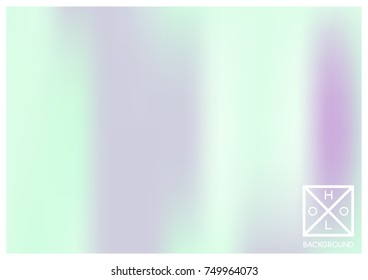 Holographic background. Holo sparkly cover. Abstract soft pastel colors backdrop. Trendy creative vector cosmic gradient. Mesh holographic foil. Creative neon template for banner. Vibrant print.