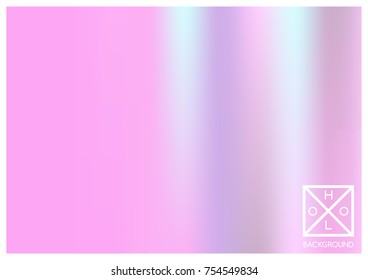 Holographic background. Holo sparkly cover. Abstract soft pastel colors backdrop. Trendy creative vector cosmic gradient. Mesh holographic foil. Creative neon template for banner. Vibrant print.