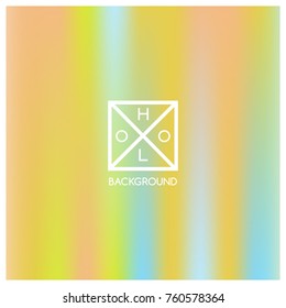 Holographic background. Holo sparkly cover. Iridescent gradient. Abstract soft pastel colors backdrop. Trendy creative vector. Mesh holographic foil. Creative neon template for banner. Vibrant print.