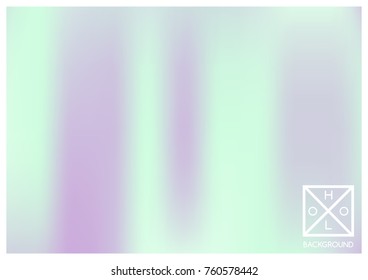 Holographic background. Holo sparkly cover. Abstract soft pastel colors backdrop. Trendy creative vector cosmic gradient. Mesh holographic foil. Creative neon template for banner. Vibrant print.